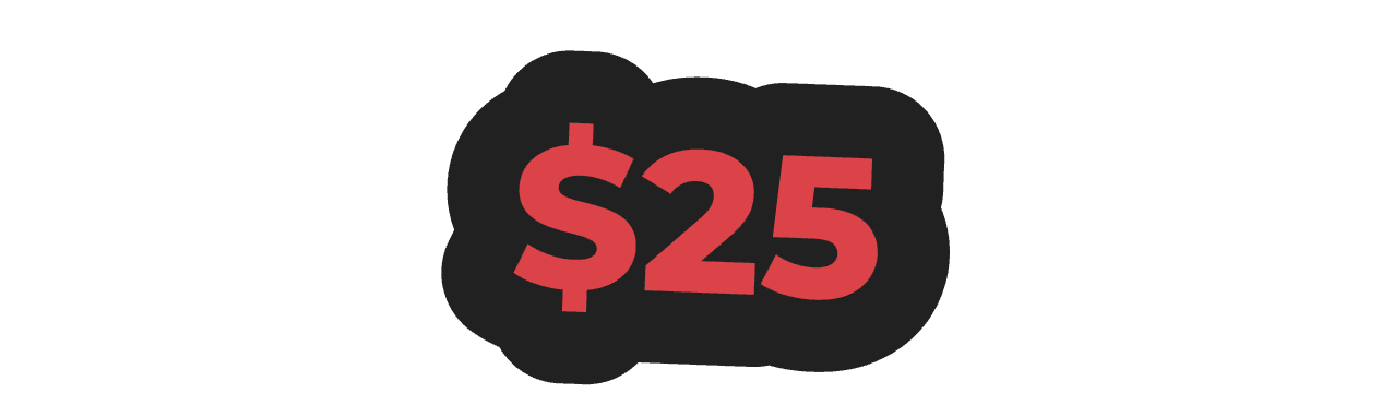 $25